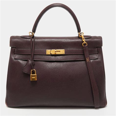 Hermes kelly retourne leather